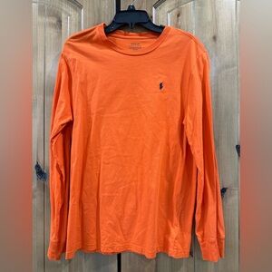 Polo Ralph Lauren Men's Vibrant Orange Long Sleeve Shirt